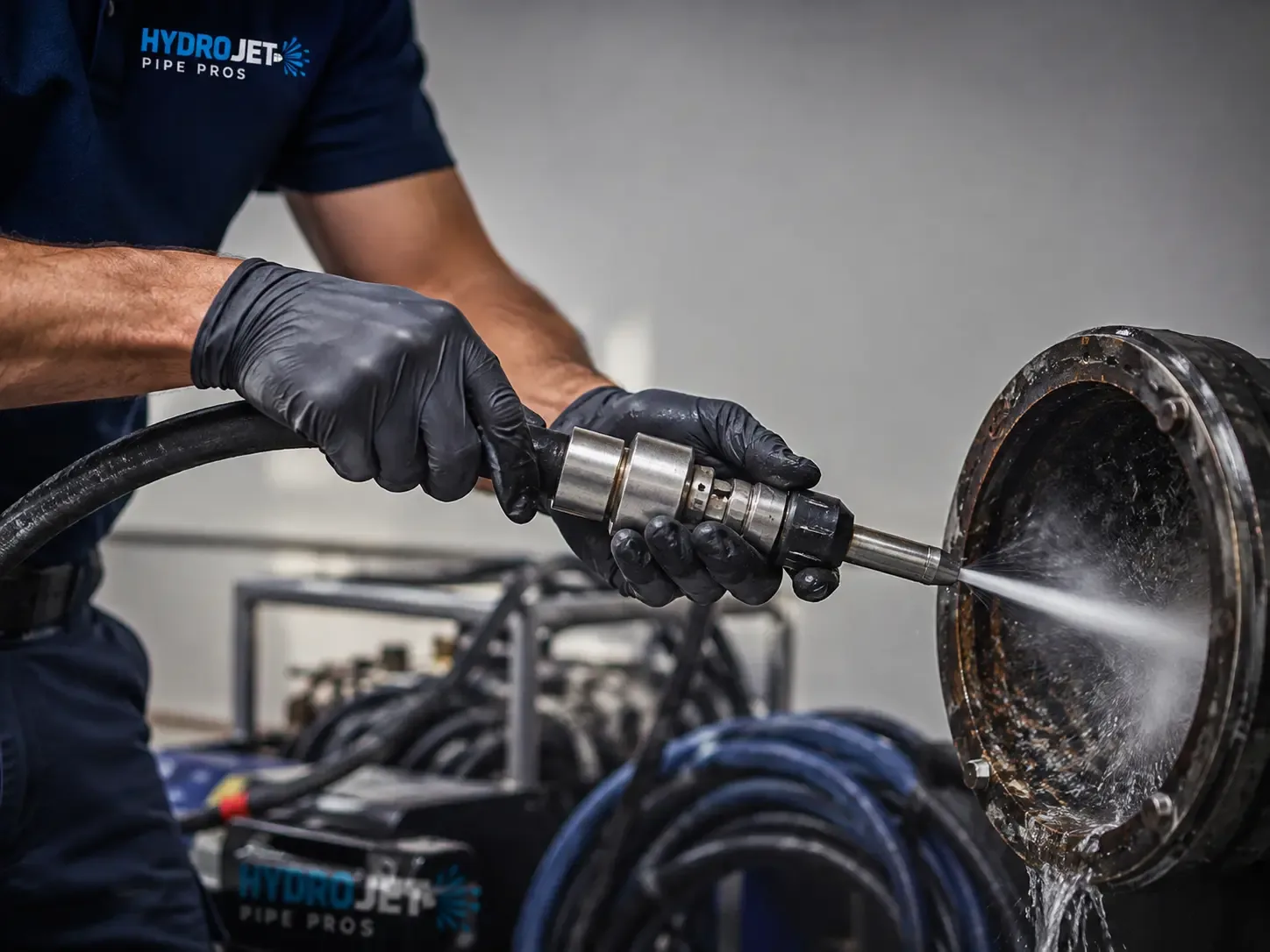 Hydro Jet Pipe Descaling in Strong, AR